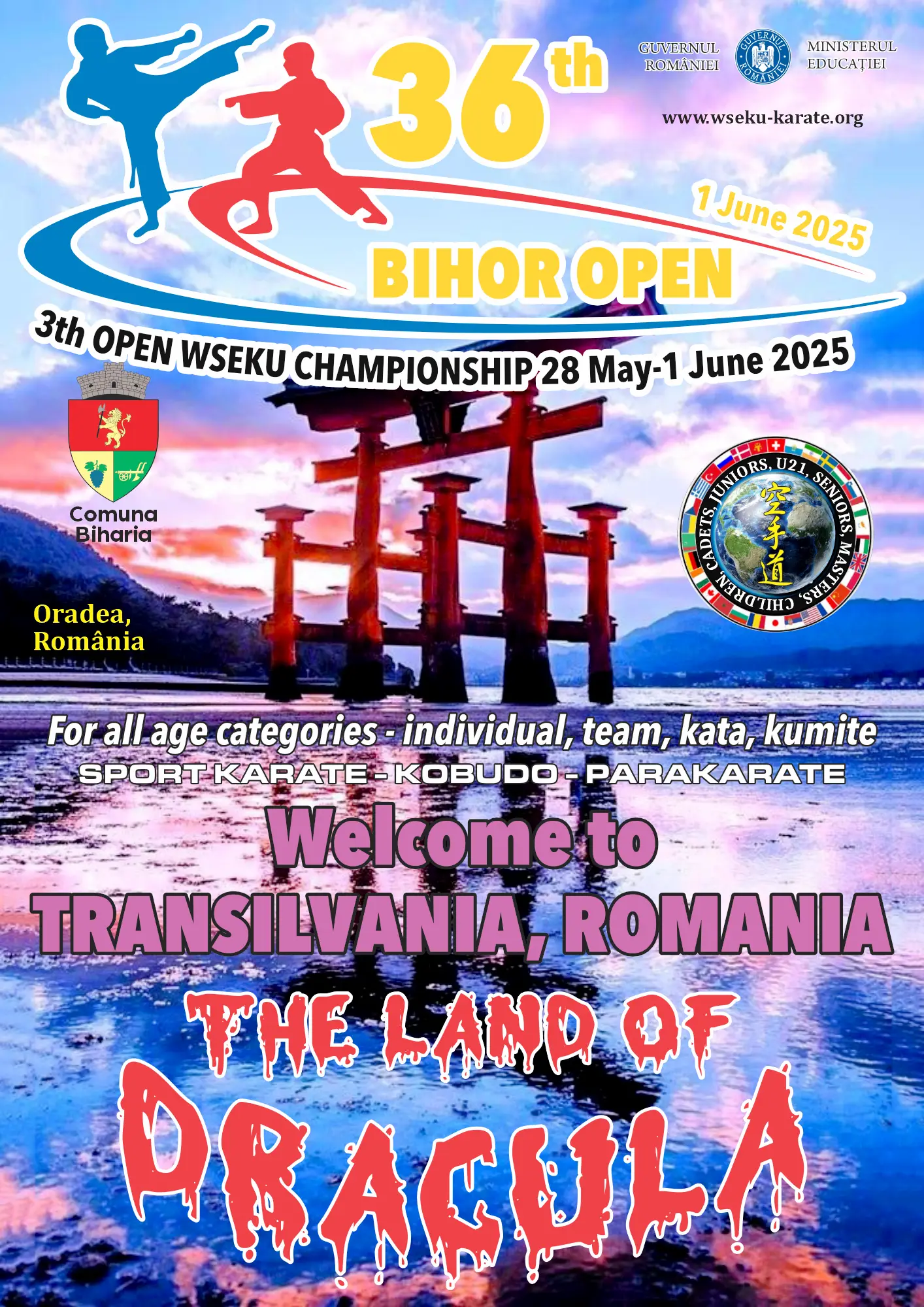 36th Bihor Open 1 June 2025 – 3th Open WSEKU Championship 28 May-1 June 2025