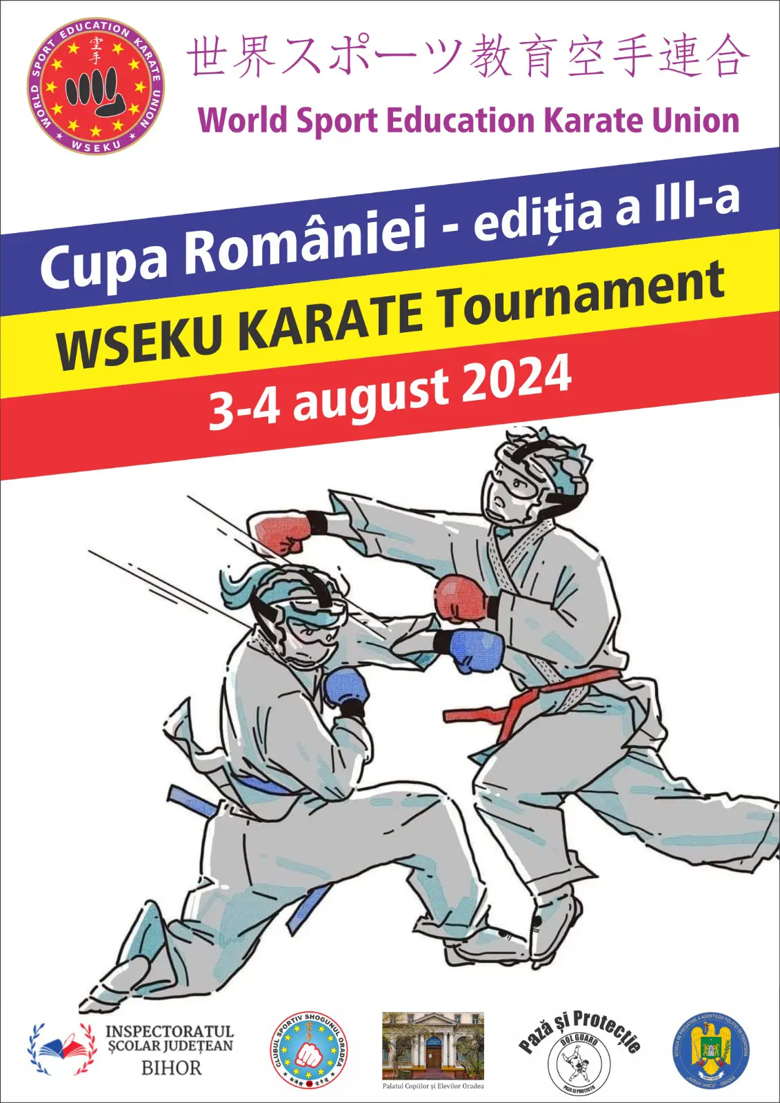 Cupa României - ediția a III-a - WSEKU KARATE Tournament 3 - 4 August 2024