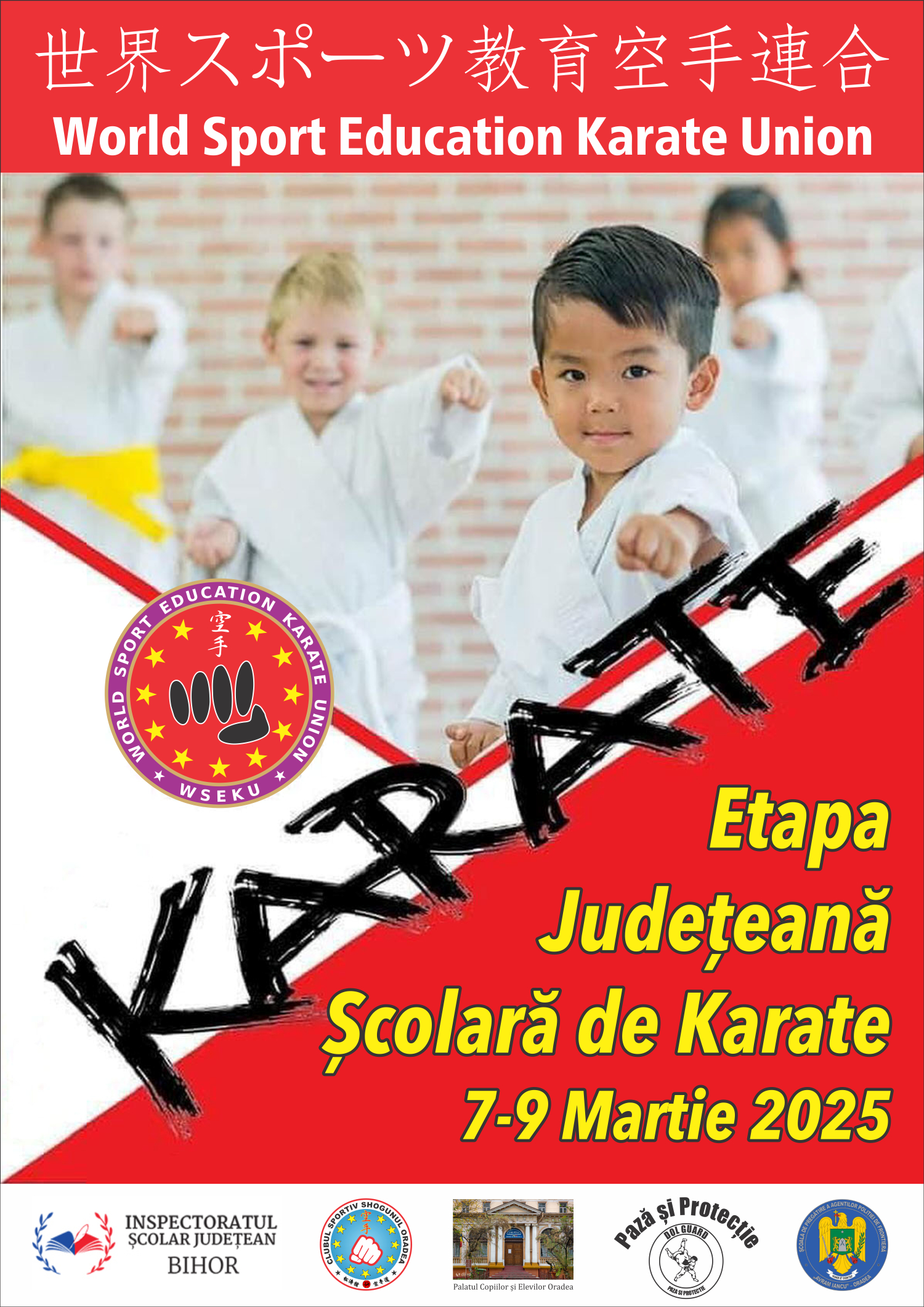 Etapa Județeană Școlară de Karate 7 - 9 Martie 2025
