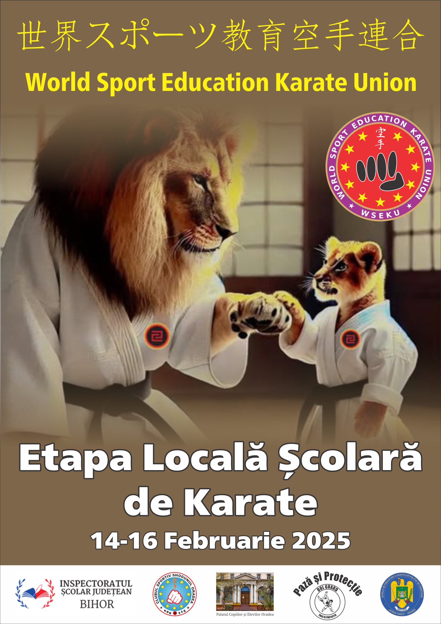 Etapa Locală Școlară de Karate 14-16 Februarie 2025