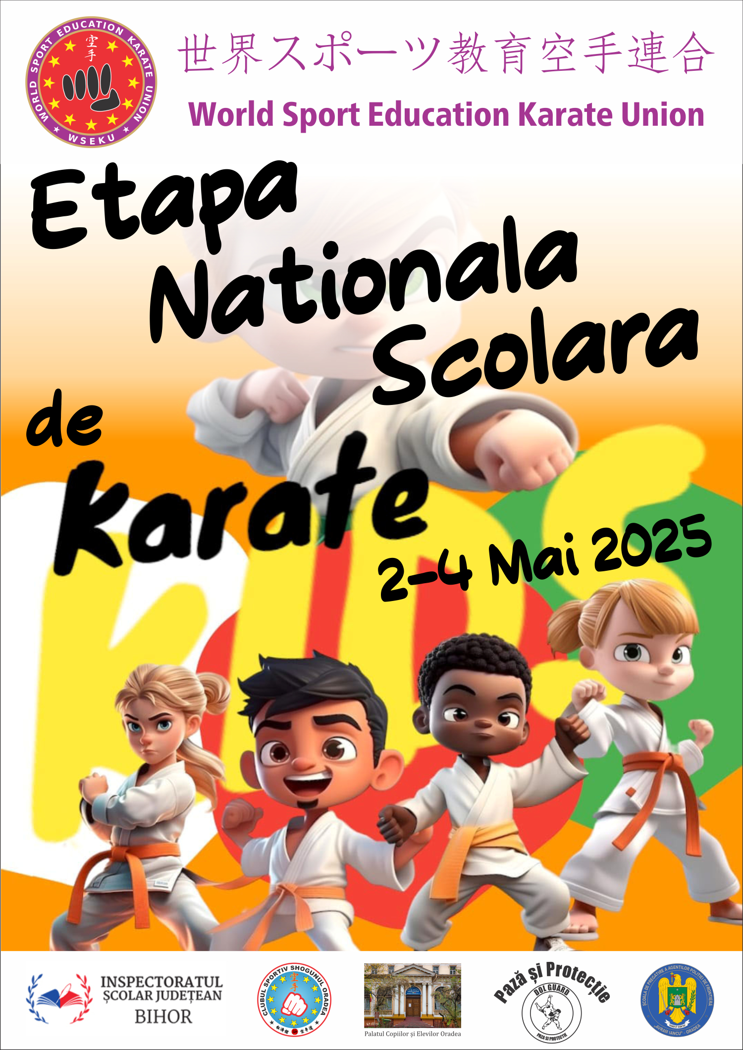Etapa Națională Școlară de Karate 2 - 4 Mai 2025